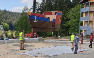 Playmobil-Aktivschiff geht in Lambach vor Anker